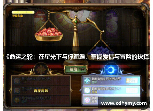 《命运之轮：在星光下与你邂逅，掌握爱情与冒险的抉择》